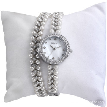 W4793 Pearl Crystal Diamond Women Band Jewelry Watch